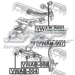 VWAB006 Febest silentblock de brazo de suspensión delantero superior