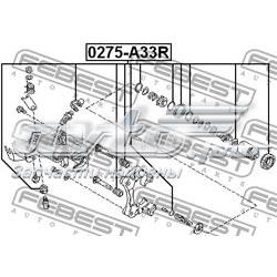 Juego de reparación, pinza de freno trasero 0275A33R Febest