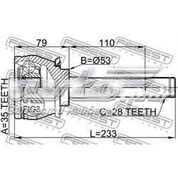 Junta homocinética exterior delantera Febest 1410MUS precio, desde 40,73 EUR