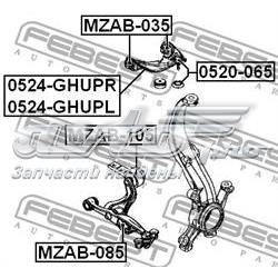 MZAB105 Febest Silentblock de brazo de suspensión delantero inferior