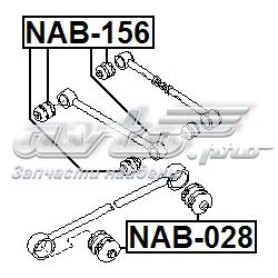 Buje del brazo transversal trasero NAB156 Febest