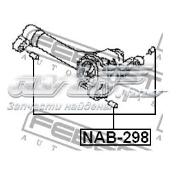 NAB298 Febest silentblock, soporte de diferencial, eje delantero, delantero