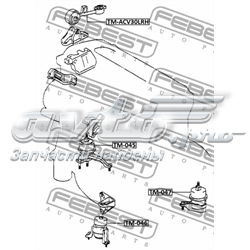Soporte izquierdo del motor TM047 Febest