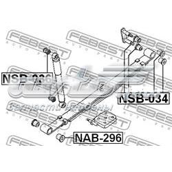 Silentblock delantero de ballesta delantera NAB296 Febest