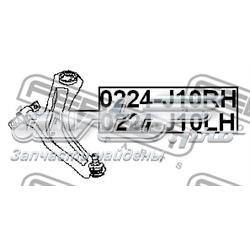 0224J10LH Febest barra oscilante, suspensión de ruedas delantera, inferior izquierda