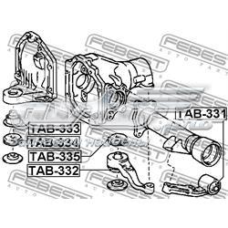 Soporte izquierdo del diferencial delantero Febest TAB331 precio, desde 22,66 EUR