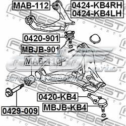 Brazo de suspensión delantera, superior izquierda Mitsubishi 4010A147