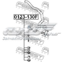 0123-130F Febest soporte de barra estabilizadora delantera