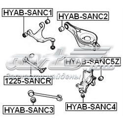 Travesaño de la suspensión trasera Febest 1225SANCR