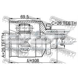 Junta homocinética interna delantera derecha Febest 1211TUCRH precio, desde 42,86 EUR