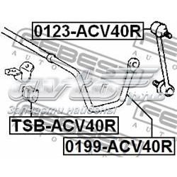 TSB-ACV40R Febest casquillo de barra estabilizadora trasera
