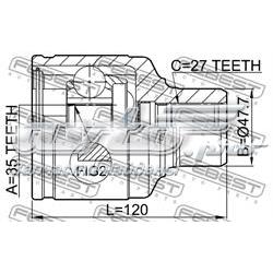 Junta homocinética interna delantera GSP 644023 precio, desde 55,13 EUR