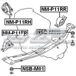 Soporte de motor trasero Nissan Primera P11