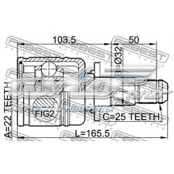 Junta homocinética interior trasera Subaru 28492XA00A precio, desde 37,78 EUR