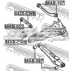 Comprar MABCW8 Febest Buje delantero del brazo longitudinal trasero