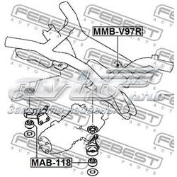 MAB118 Febest Buje de la traviesa de montaje del diferencial delantero delantero
