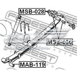 Silentblock delantero de ballesta trasera Febest MAB119 precio, desde 14,31 EUR