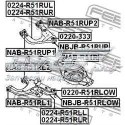 Rótula inferior de suspensión trasera Febest 0220R51RLOW precio, desde 17,33 EUR