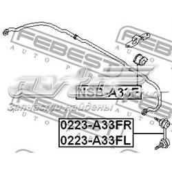 0223A33FR Febest barra estabilizadora delantera derecha