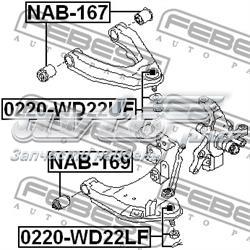 0220WD22UF Febest Rótula de suspensión superior