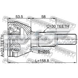 Junta homocinética exterior trasera Febest 1010C100 precio, desde 32,68 EUR