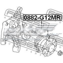 0882-G12MR Febest cubo de rueda trasero