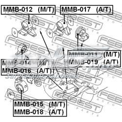 MB911267 Mitsubishi Taco de motor