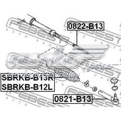 Bota De Direccion Izquierda (Cremallera) para Subaru Legacy (BE, BH)