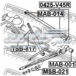 Buje trasero del brazo longitudinal trasero Febest MAB001