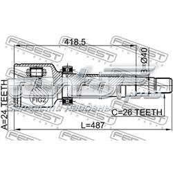 Junta homocinética interna delantera derecha Febest 2111TC7RH precio, desde 86,20 EUR
