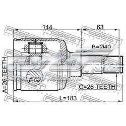 Comprar 2111TRCLH Febest Junta homocinética interna delantera izquierda