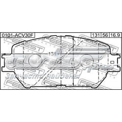 0101ACV30F Febest pastillas de freno delanteras