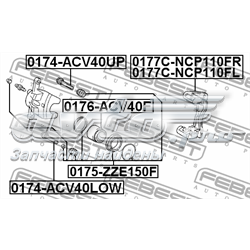 Soporte de la pinza de freno delantera 0177CNCP110FR Febest