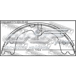 0202-S50R Febest zapatas de freno de mano
