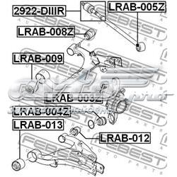 LRAB009 Febest silentblock de brazo de suspensión trasero superior