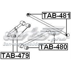 Buje del brazo transversal trasero TAB481 Febest