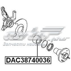 Cojinete de rueda delantero 1N0433047 Mazda