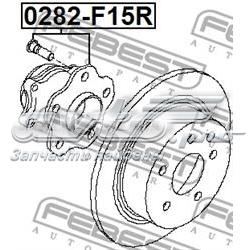 Comprar 0282F15R Febest Cubo de rueda, Eje trasero