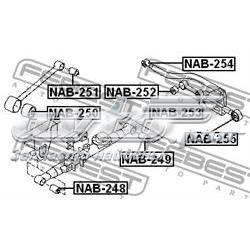 NAB-248 Febest silentblock de brazo suspensión trasero longitudinal