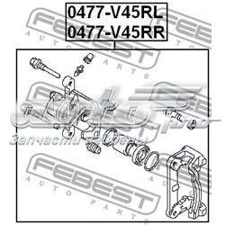 Pinza de freno trasera izquierda 0477V45RL Febest