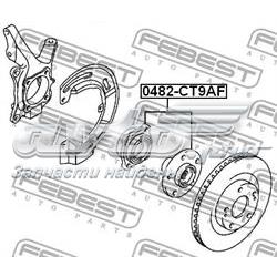 0482CT9AF Febest cubo de rueda delantero