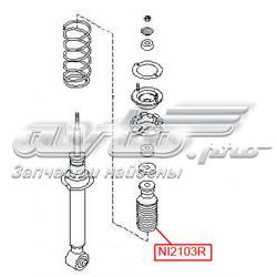 NI2103R VTR tope de amortiguador trasero, suspensión + fuelle