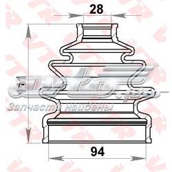 Fuelle, árbol de transmisión delantero interior 0443825010 Toyota