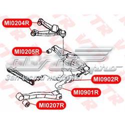 MI0207R VTR suspensión, brazo oscilante, eje trasero, inferior