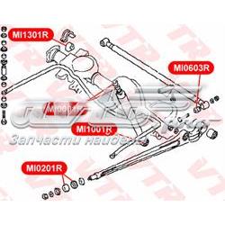 MI0603R VTR silentblock de brazo suspensión trasero transversal