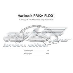 FLD01 Hankook Frixa zapatas de frenos de tambor traseras