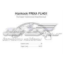 FLH01 Hankook Frixa zapatas de frenos de tambor traseras