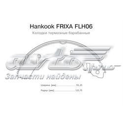 FLH06 Hankook Frixa zapatas de frenos de tambor traseras