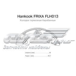 FLH013 Hankook Frixa zapatas de frenos de tambor traseras