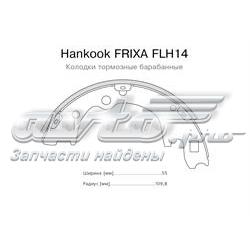 FLH14 Hankook Frixa zapatas de frenos de tambor traseras